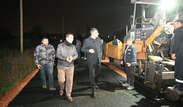 BAŞKAN KOCAMAN GECE-GÜNDÜZ SAHADA