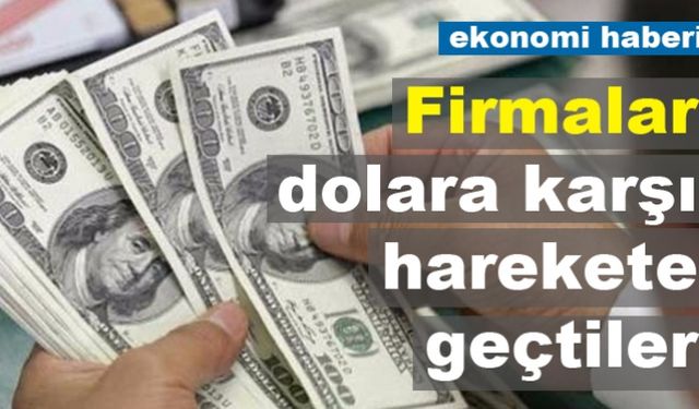 Firmalar dolara karşı harekete geçtiler