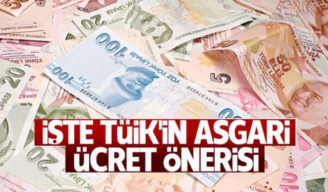 İşte TÜİK’in asgari ücret önerisi