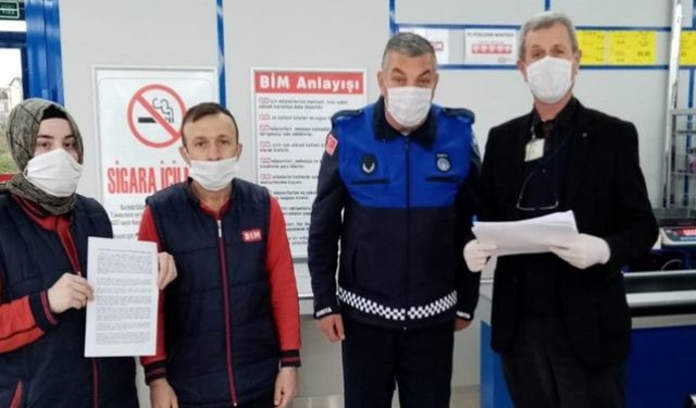 KARTEPE´DE MARKETLERE KORONAVİRÜS TEBLİGATI YAPILDI