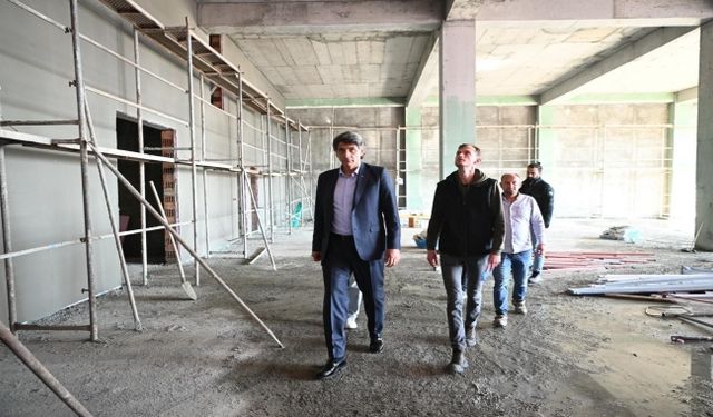 KOCAMAN KARTEPE İTFAİYE MÜFREZE BİNASINI İNCELEDİ