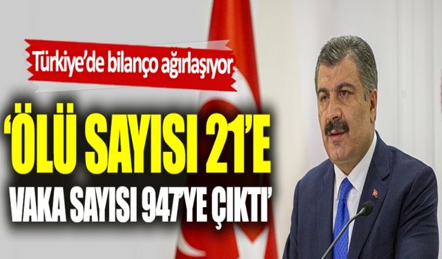 Türkiyede korona virüs kaynaklı ölümler 21e çıktı